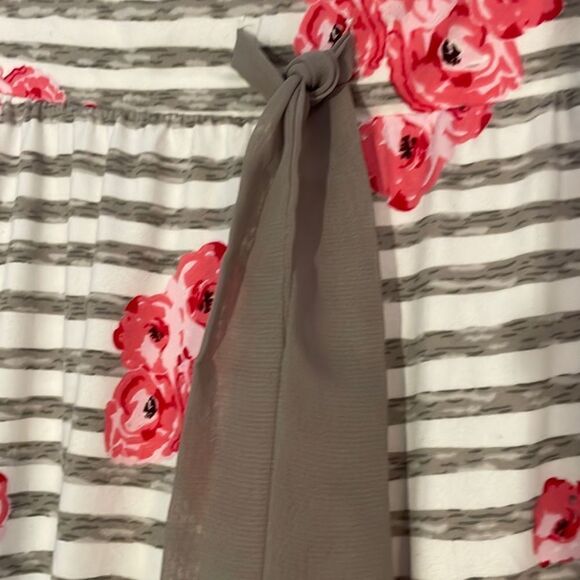 Floral Pajama Pants Medium Stripped - Picture 3 of 6